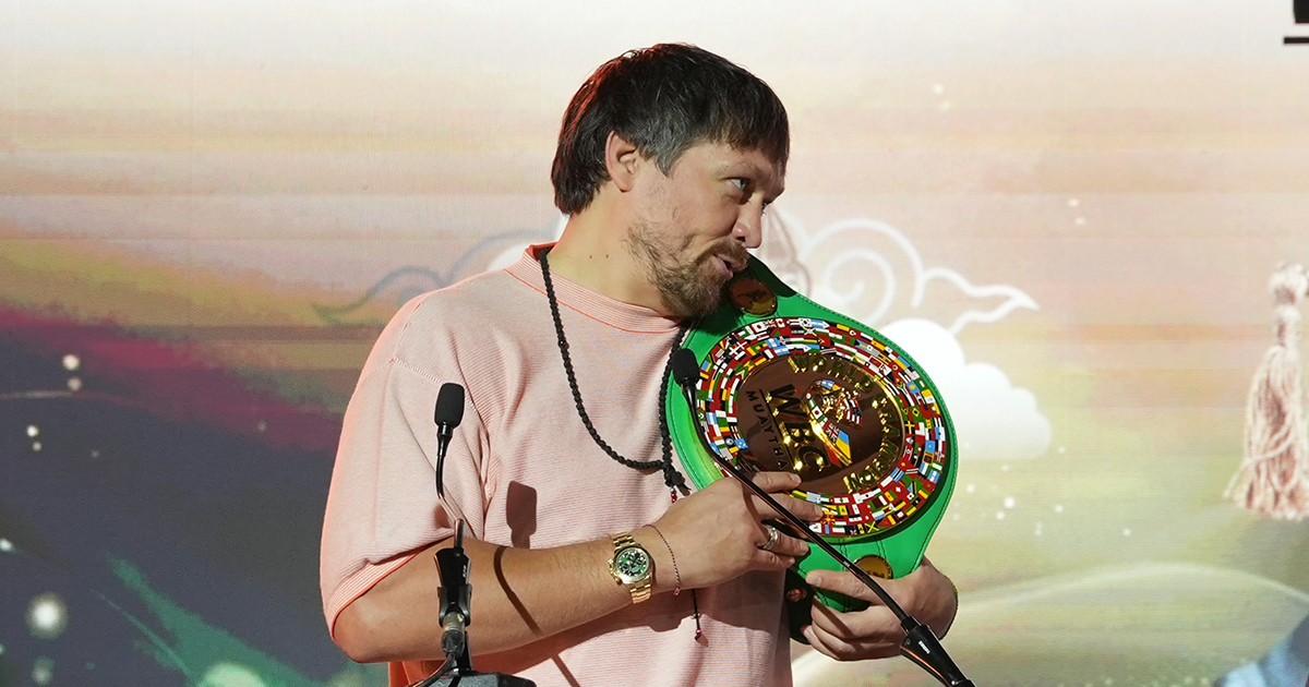 Usyk sobre la ausencia del estatus de campeón indiscutido: «Está bien, es temporal»