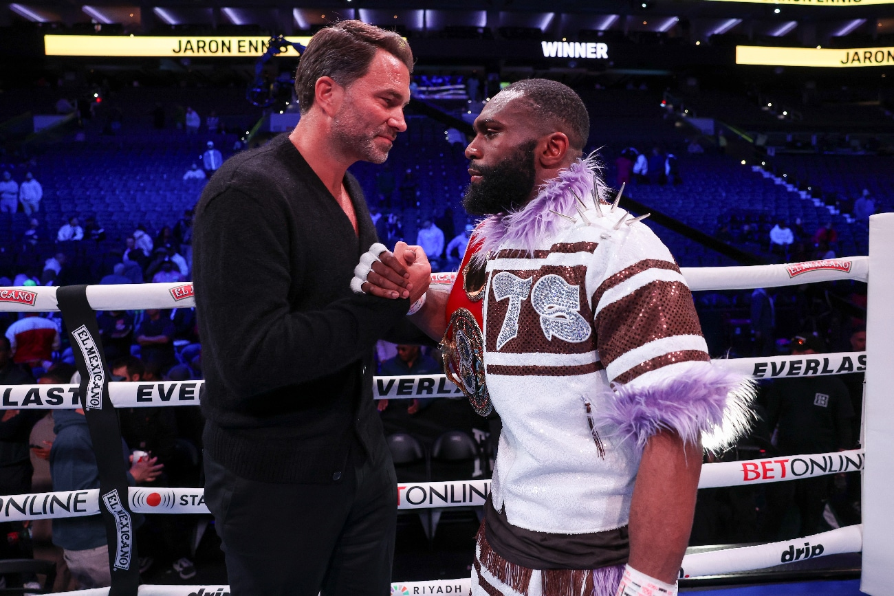 Hearn mencionó el mes en que Ennis podría enfrentarse a Ortiz Jr