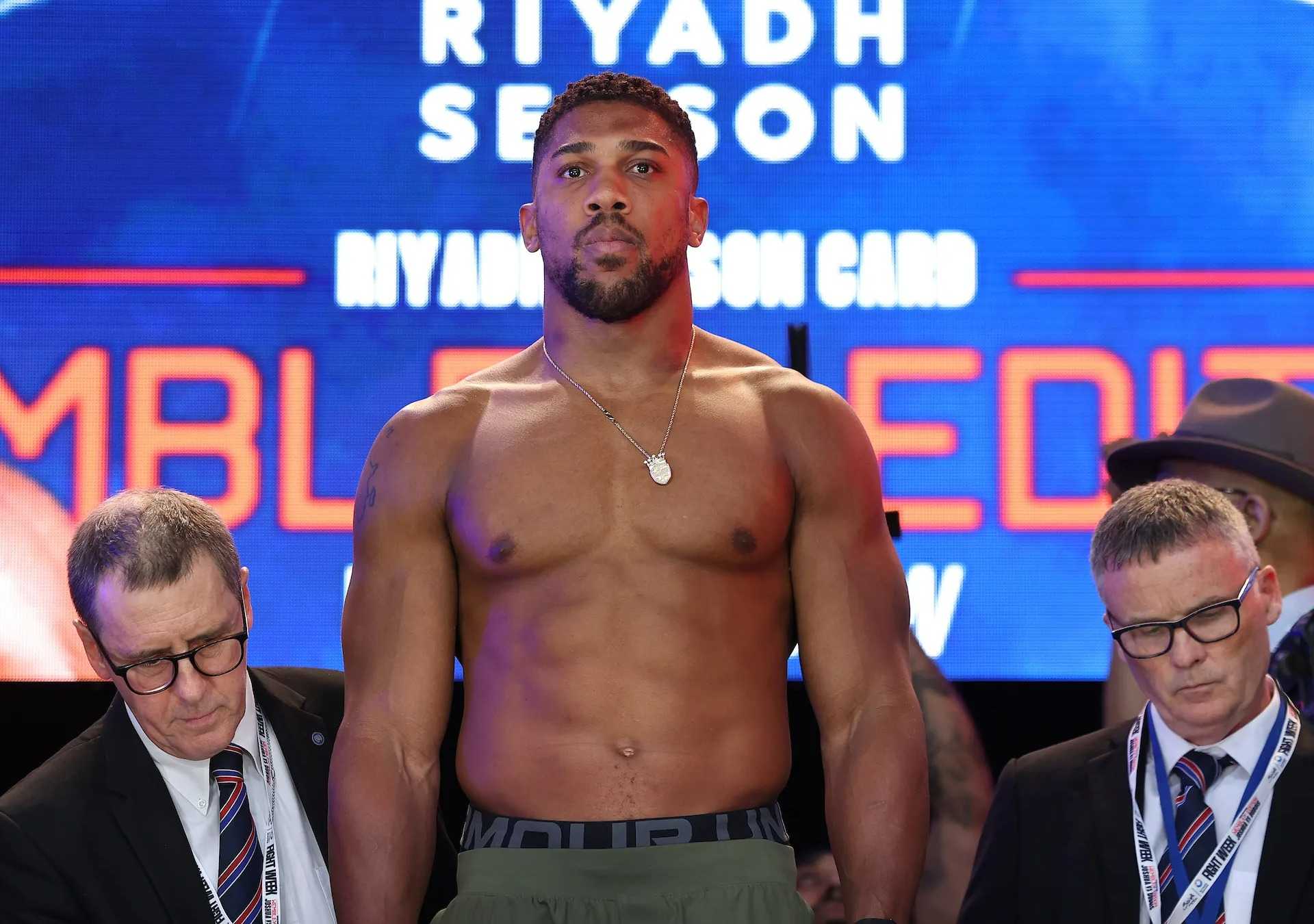 Anthony Joshua Reveals His Current Weight