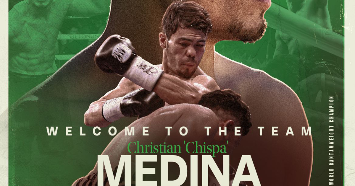 Matchroom firmó a otro campeón: Medina se une a la compañía Matchroom firmó a otro campeón: Medina se une a la compañía