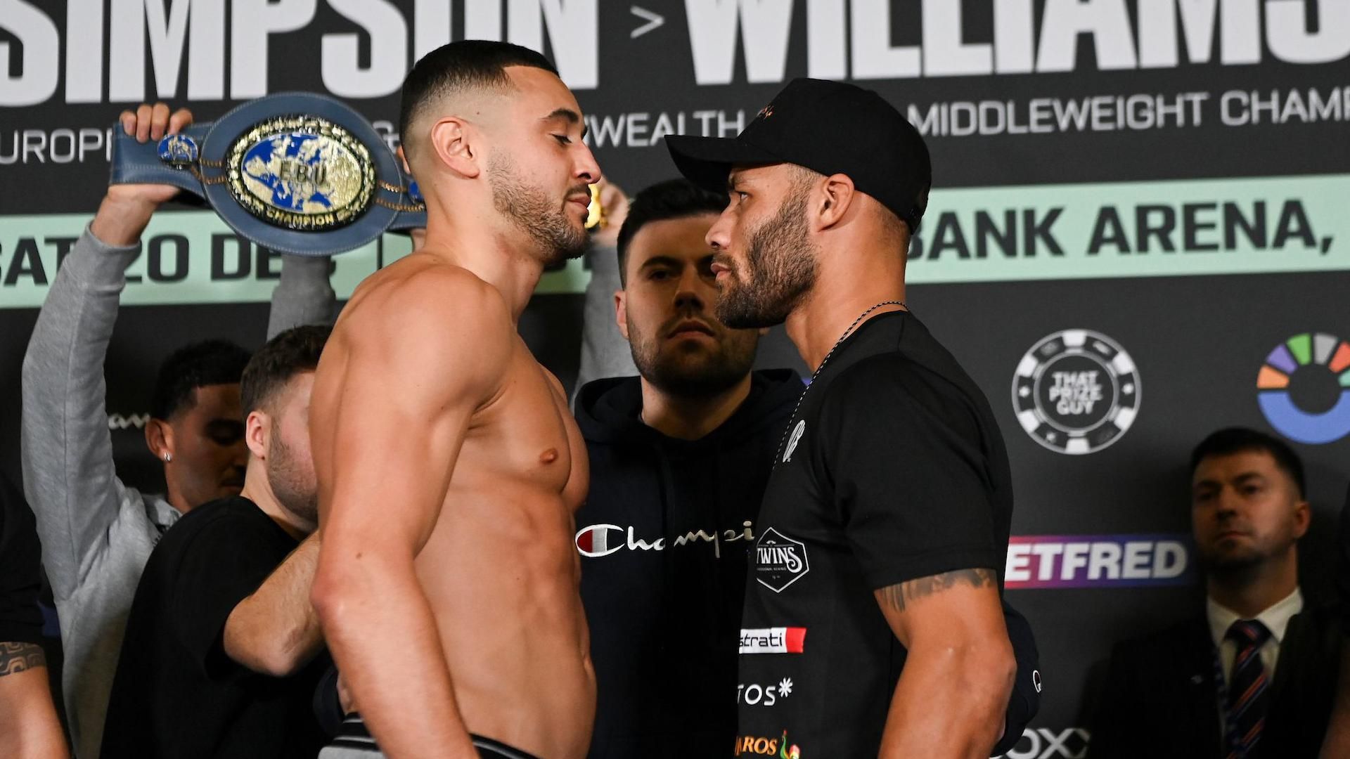 Troy Williamson y Callum Simpson tendrán revancha