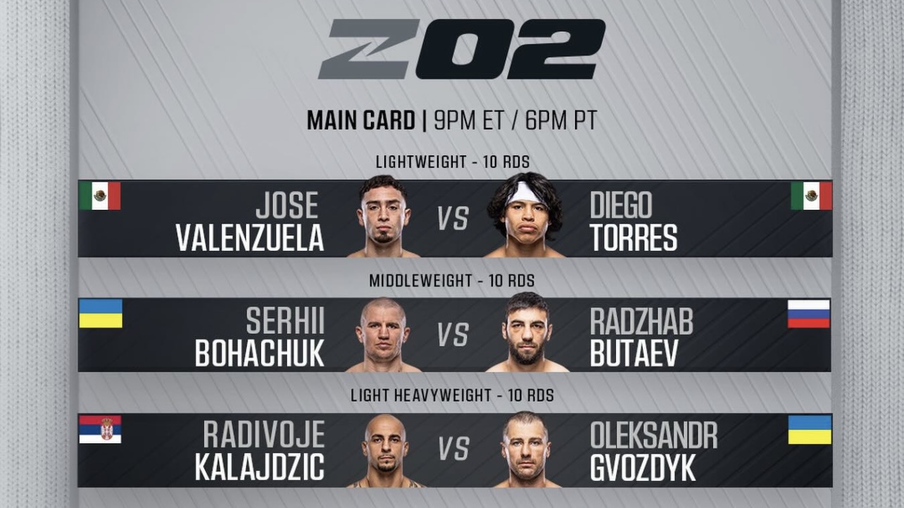 Zuffa Boxing Officially Announces Z02 Tournament Participants