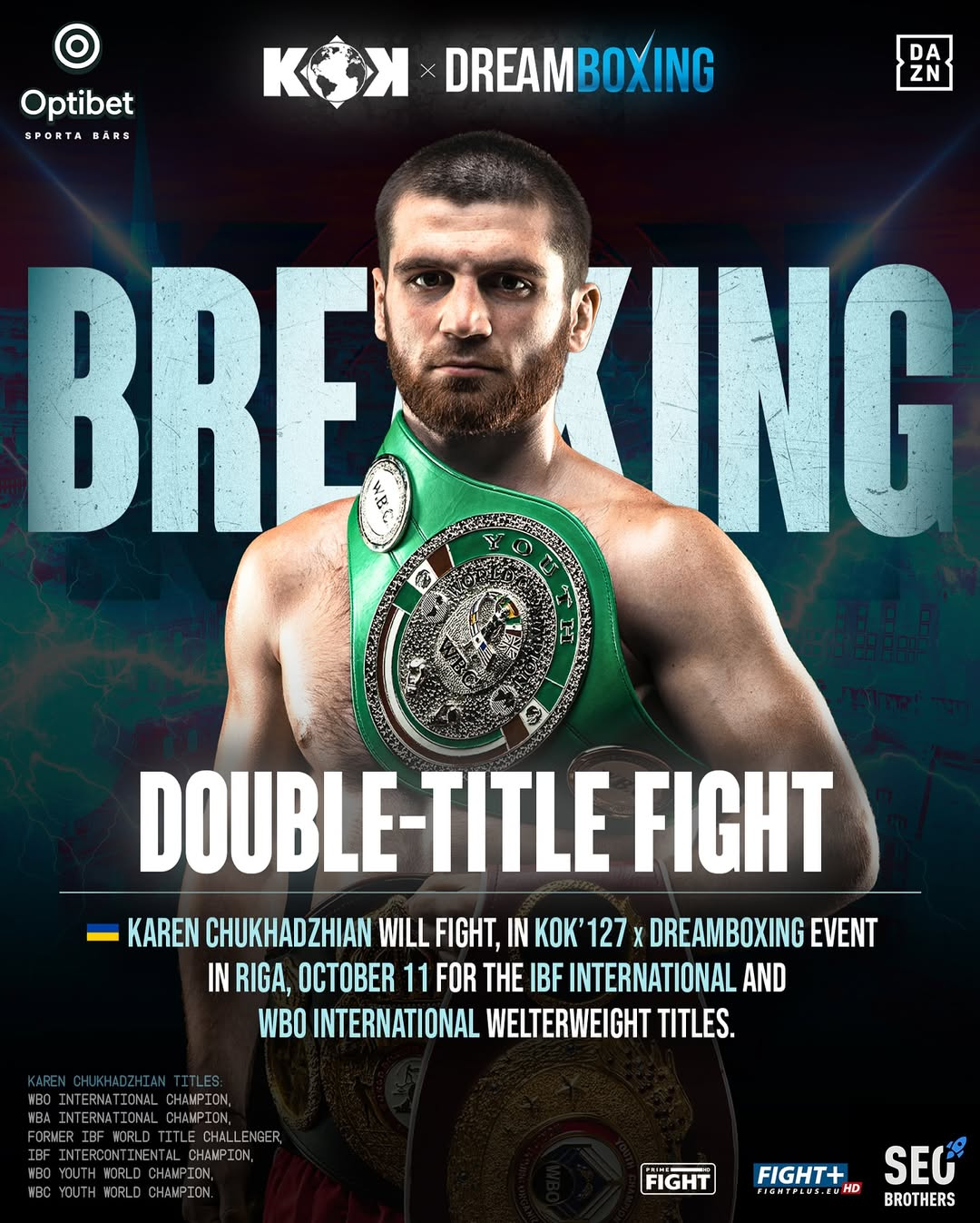 Se conoce la fecha oficial del próximo combate de Karen Chukhadzhian