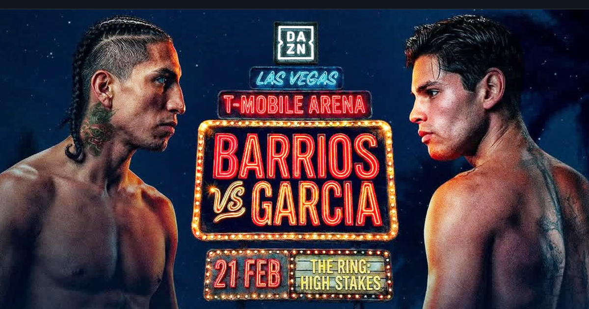 Cartelera completa de la velada Barrios — García: dos peleas por el título en el undercard