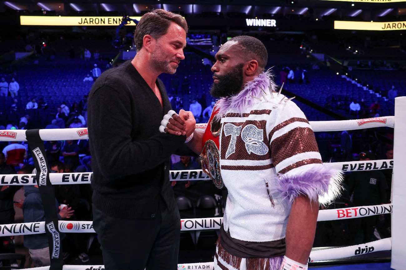 Hearn Names the Month Ennis Could Face Ortiz