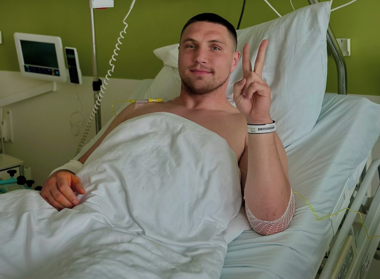 Vladyslav Sirenko se sometió a una cirugía Vladyslav Sirenko se sometió a una cirugía