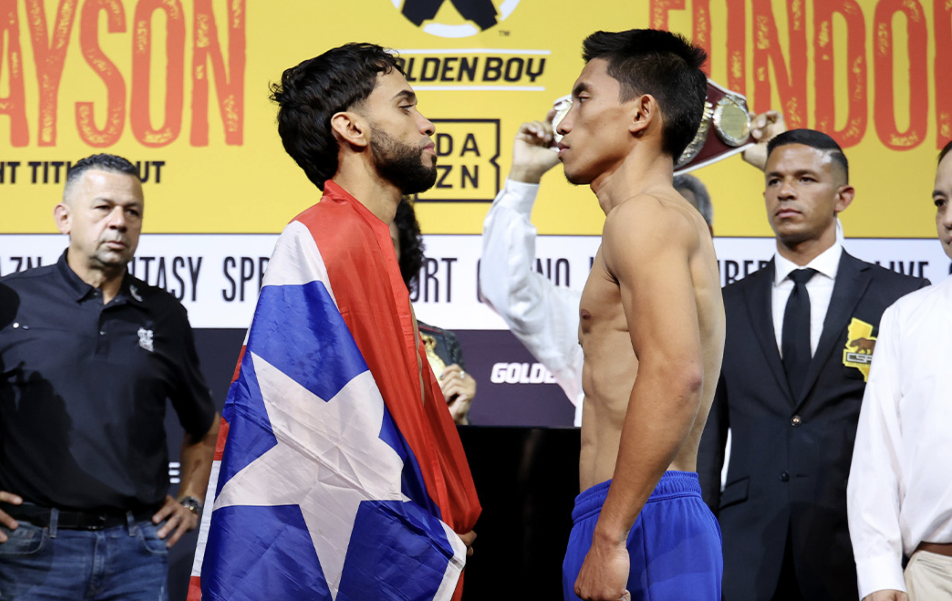 Collazo y Vayson dieron el peso en la víspera del combate Collazo y Vayson dieron el peso en la víspera del combate