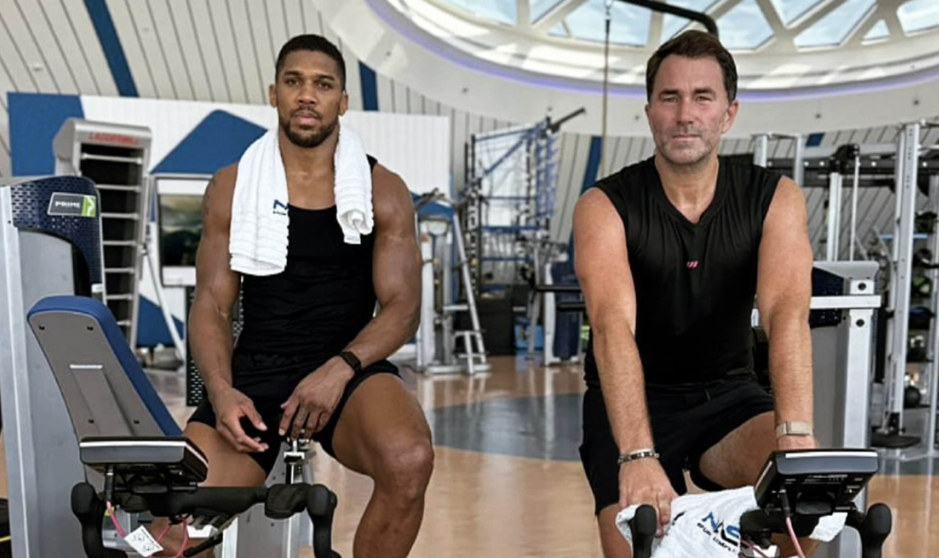 «Su fortaleza y resistencia inspiran». Hearn y Joshua realizaron un entrenamiento conjunto