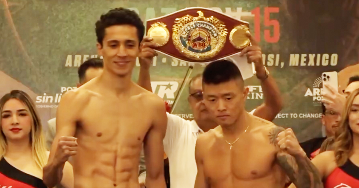 Espinosa and Hegai Hit Identical Weights at Final Weigh-In Espinosa and Hegai Hit Identical Weights at Final Weigh-In