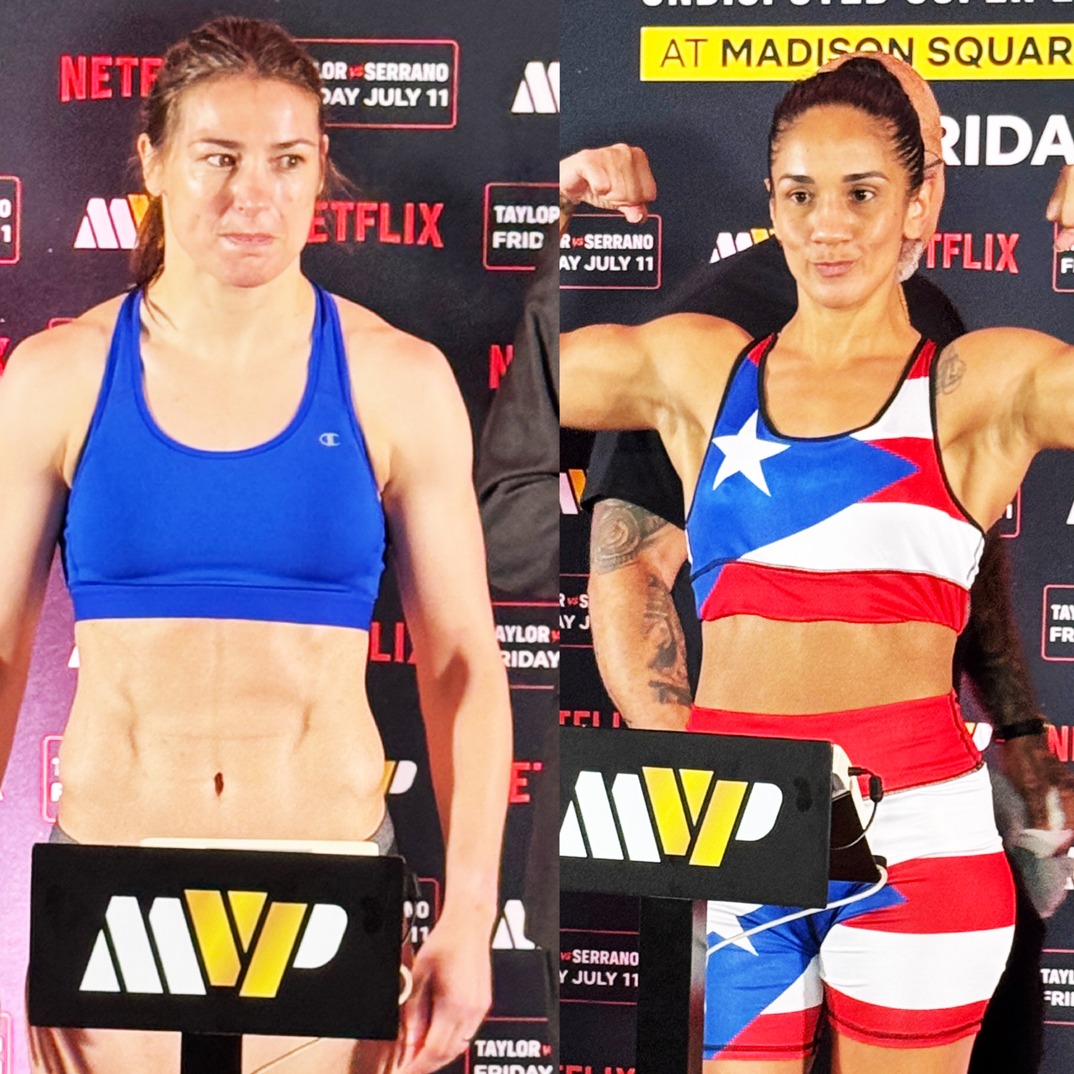 Тейлор – Серрано 3: результати зважування